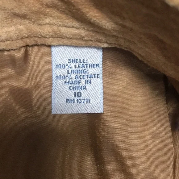 Size 10. 100% Leather. Skirt. - Picture 5 of 6